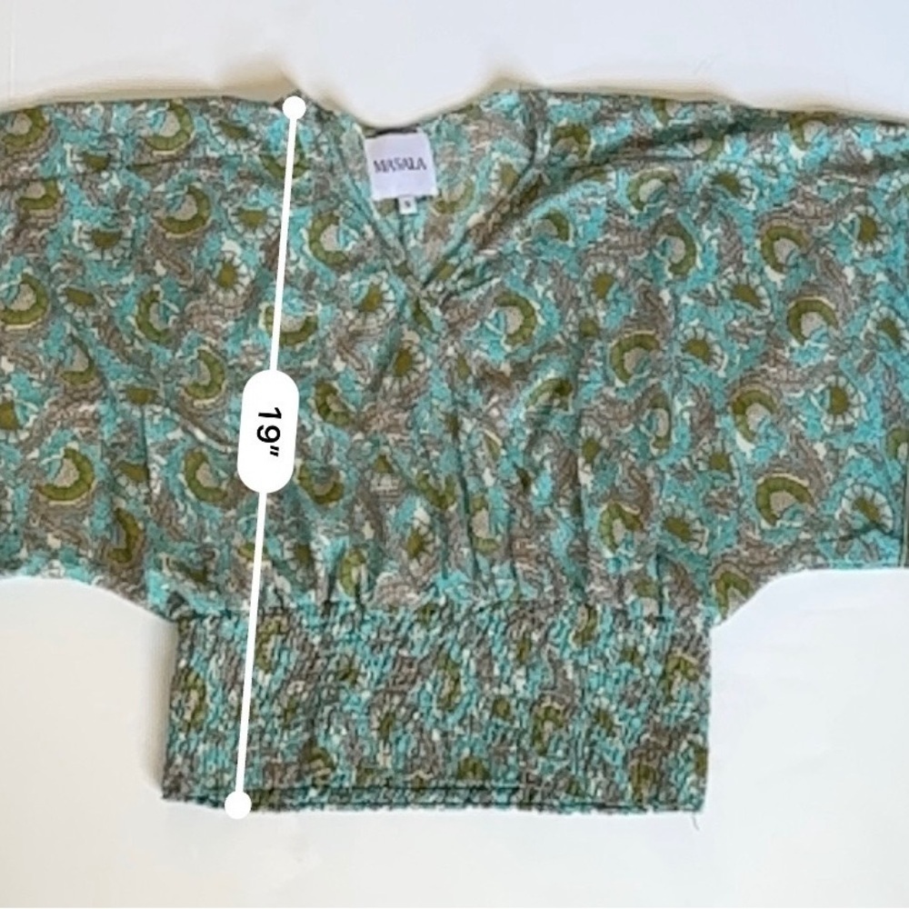 MASALA Blouse  size small - Picture 3 of 5